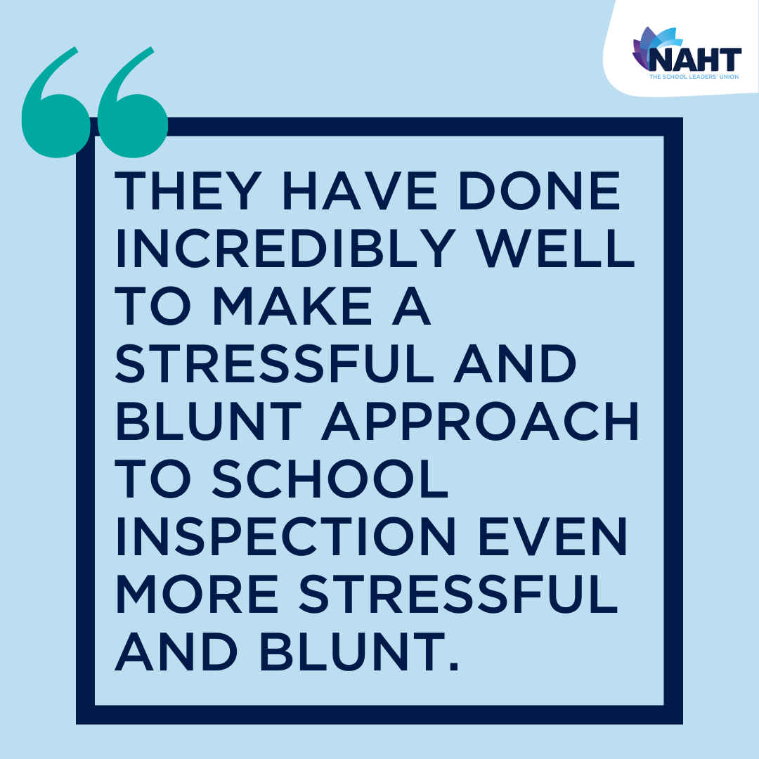 The response has been enormous! 

We have received more than 1,900 free-text comments from school leaders sharing their views and concerns about Ofsted’s proposals – that’s 100 pages!
 
Here are just a few of them 👇👇👇