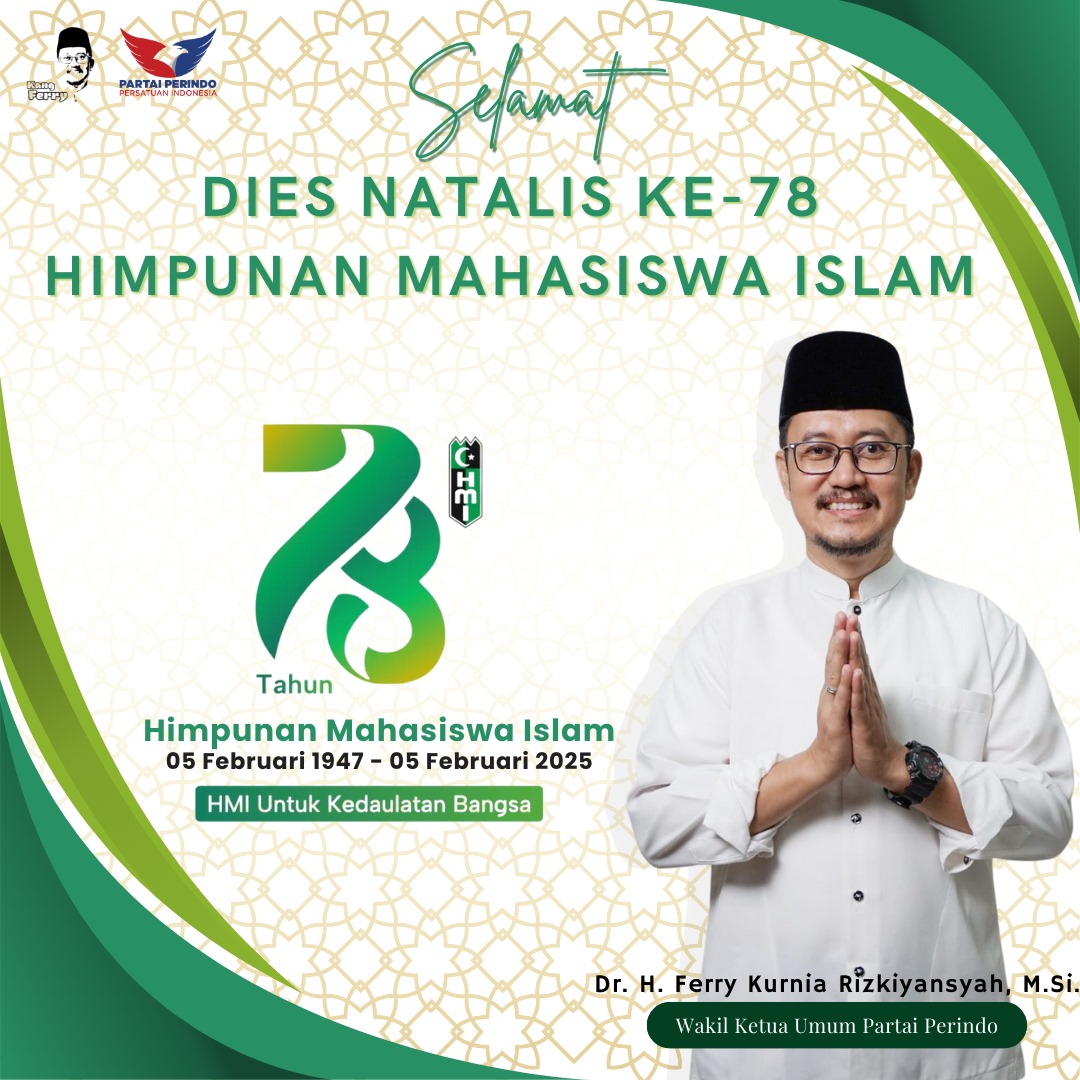 Bahagia HMI
Yakin Usaha Sampai
Berkah Milad HMI 78