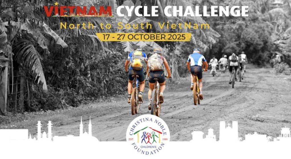 Christina Noble Fndn (@cncf_int) on Twitter photo 📢 Join our North to South Vietnam Noble Cycle Challenge this October 2025. 🚴♂️🚴 Hurry! 19 out of 30 spots are already taken. Secure your place now, visit cncf.org to learn more or email noblechallenges@cncf.org.
#VietnamNobleChallenge #CycleForACause #Cycle 📢 Join our North to South Vietnam Noble Cycle Challenge this October 2025. 🚴♂️🚴 Hurry! 19 out of 30 spots are already taken. Secure your place now, visit cncf.org to learn more or email noblechallenges@cncf.org.
#VietnamNobleChallenge #CycleForACause #Cycle