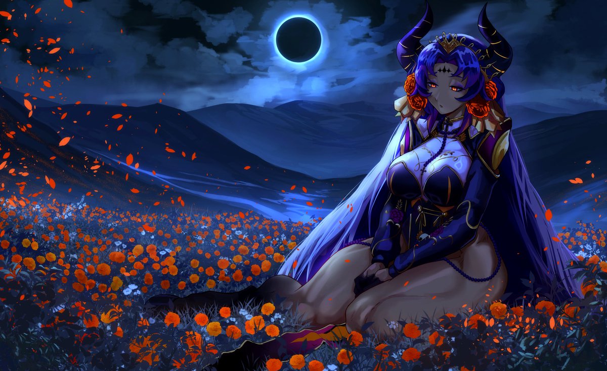 Feindall's tweet photo. // Eclipse 🌑 //
Arte comisionado por @Hampnie5 
::
#ArteNex @MixteNex https://t.co/MnzyixqfGM
