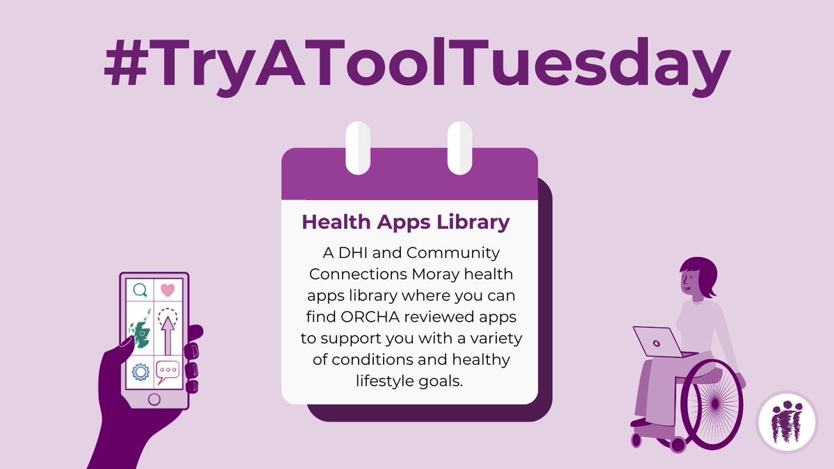 DHCScot (@dhcscot) on Twitter photo It's #TryAToolTuesday!
This week we highlight Health Apps Library. A <a href="/dhiscotland/">Digital Health & Care Innovation Centre (DHI)</a> and Community Connections Moray app library where you can find <a href="/OrchaHealth/">ORCHA</a> reviewed apps to support you with several conditions and healthy lifestyle goals.
Find out more: dhi-scotland.orchahealth.com/en-GB It's #TryAToolTuesday!
This week we highlight Health Apps Library. A <a href="/dhiscotland/">Digital Health & Care Innovation Centre (DHI)</a> and Community Connections Moray app library where you can find <a href="/OrchaHealth/">ORCHA</a> reviewed apps to support you with several conditions and healthy lifestyle goals.
Find out more: dhi-scotland.orchahealth.com/en-GB