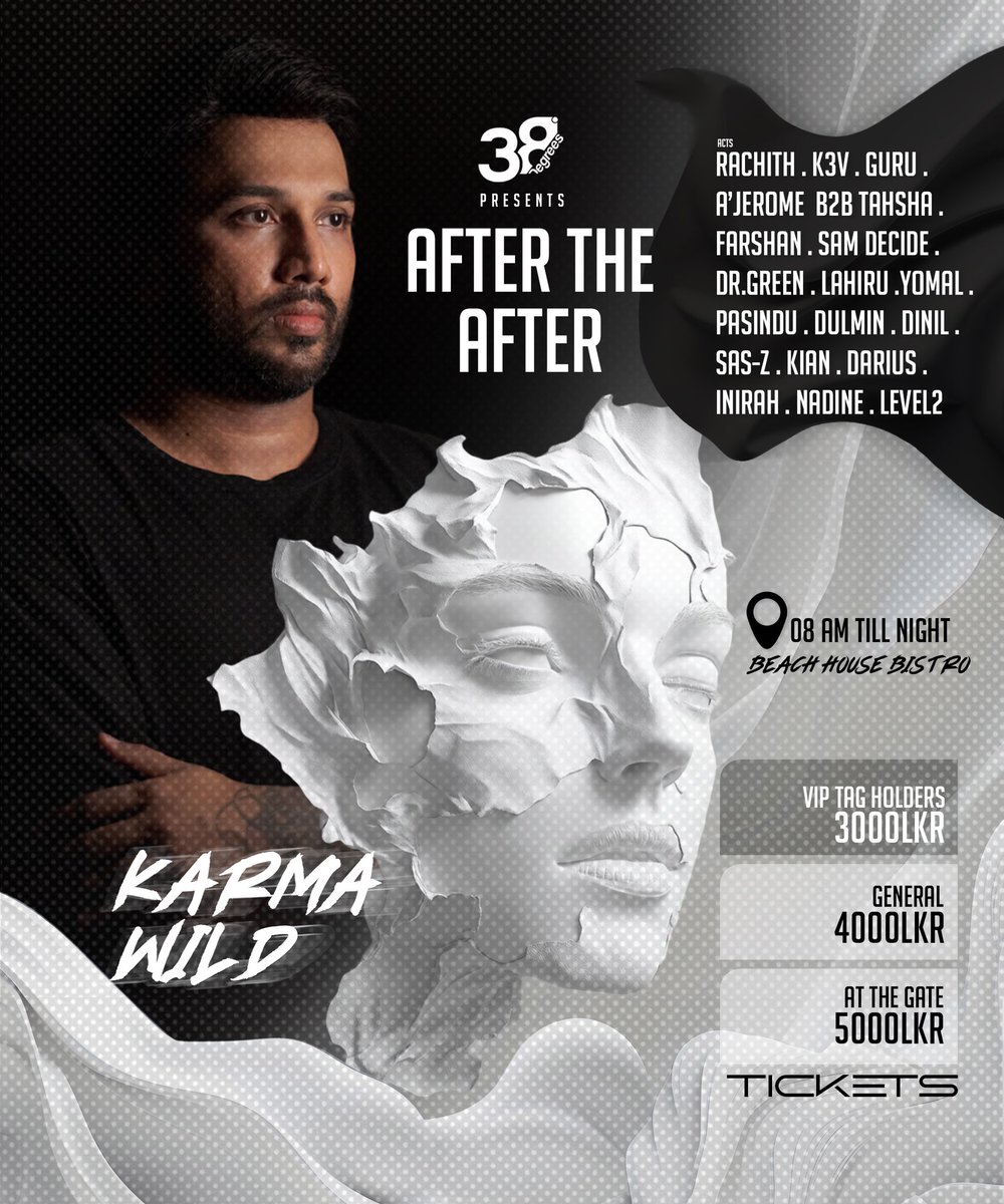 Thrilled to infuse fresh energy into “After The After” this Sunday at Beach House Bistro, presented by 38 degrees Looking forward to curating an immersive sonic journey. 

See you on the sand!!🚀

#PASINDU 
#Pasindu_lk 
#PasinduMusic 
#AfterTheAfter 
#BeachHouseBistro