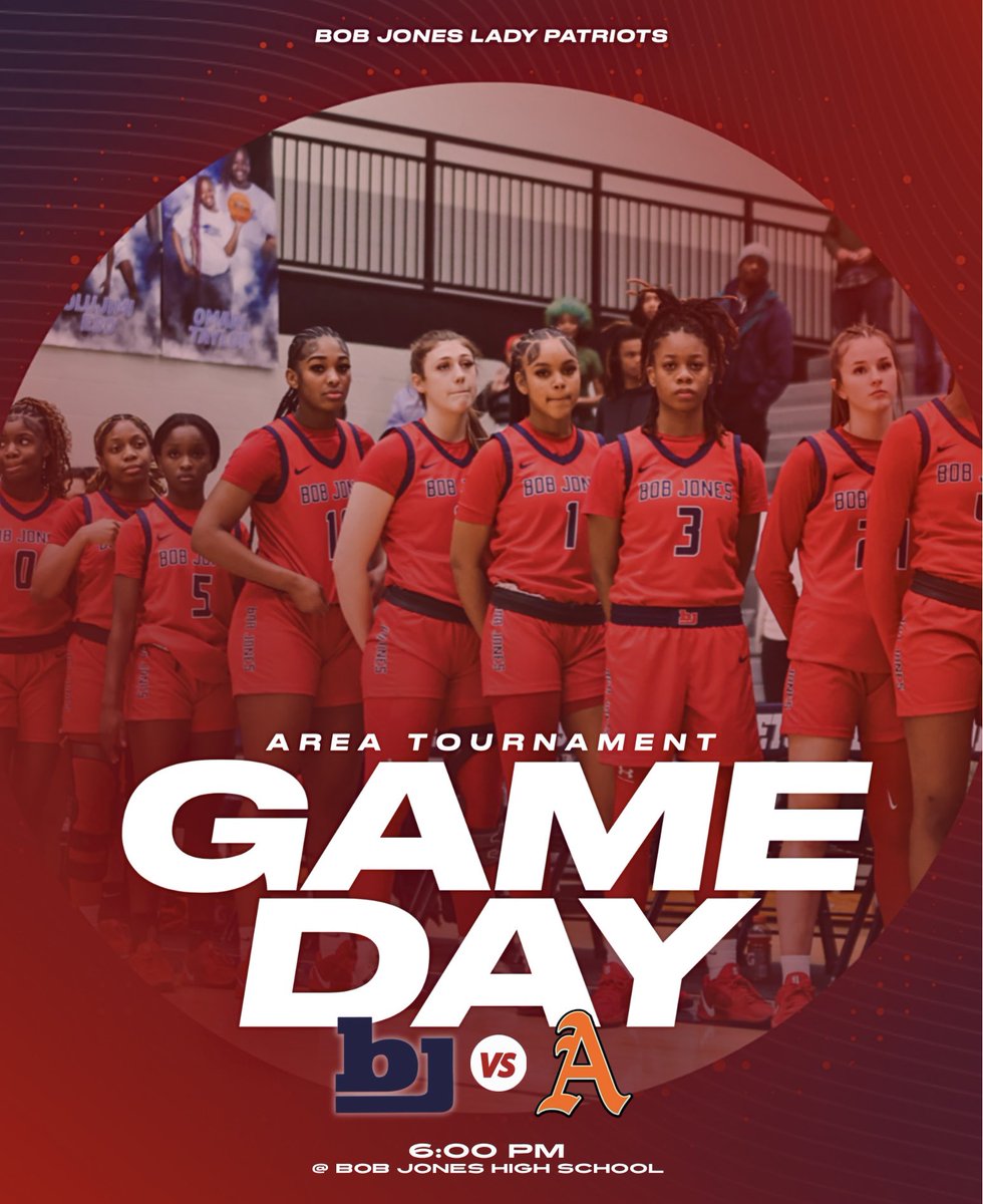 𝙶𝙰𝙼𝙴 𝙳𝙰𝚈! 

🆚 : Austin 
📍 : Bob Jones High School 
⏰ : V - 6:00
⭐️ : AREA TOURNAMENT 

#SenseOfUrgency | #BJP