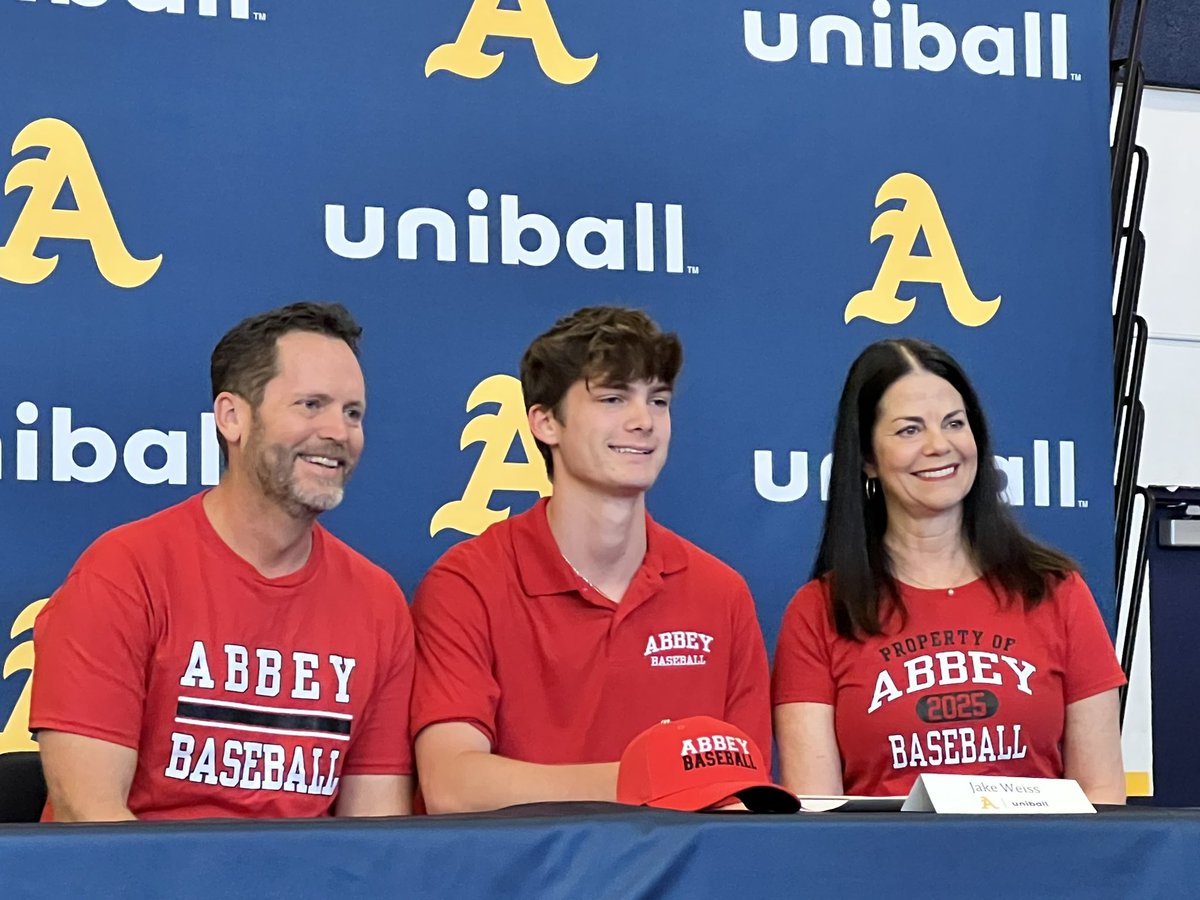 Signing Day!

<a href="/AbbeyBaseball/">Abbey Baseball</a> <a href="/abbeyathletics/">Abbey Athletics #RaisetheRed</a> <a href="/RyanMcCleney/">Ryan McCleney</a> <a href="/STA_Raiders/">Aquinas Athletics</a>