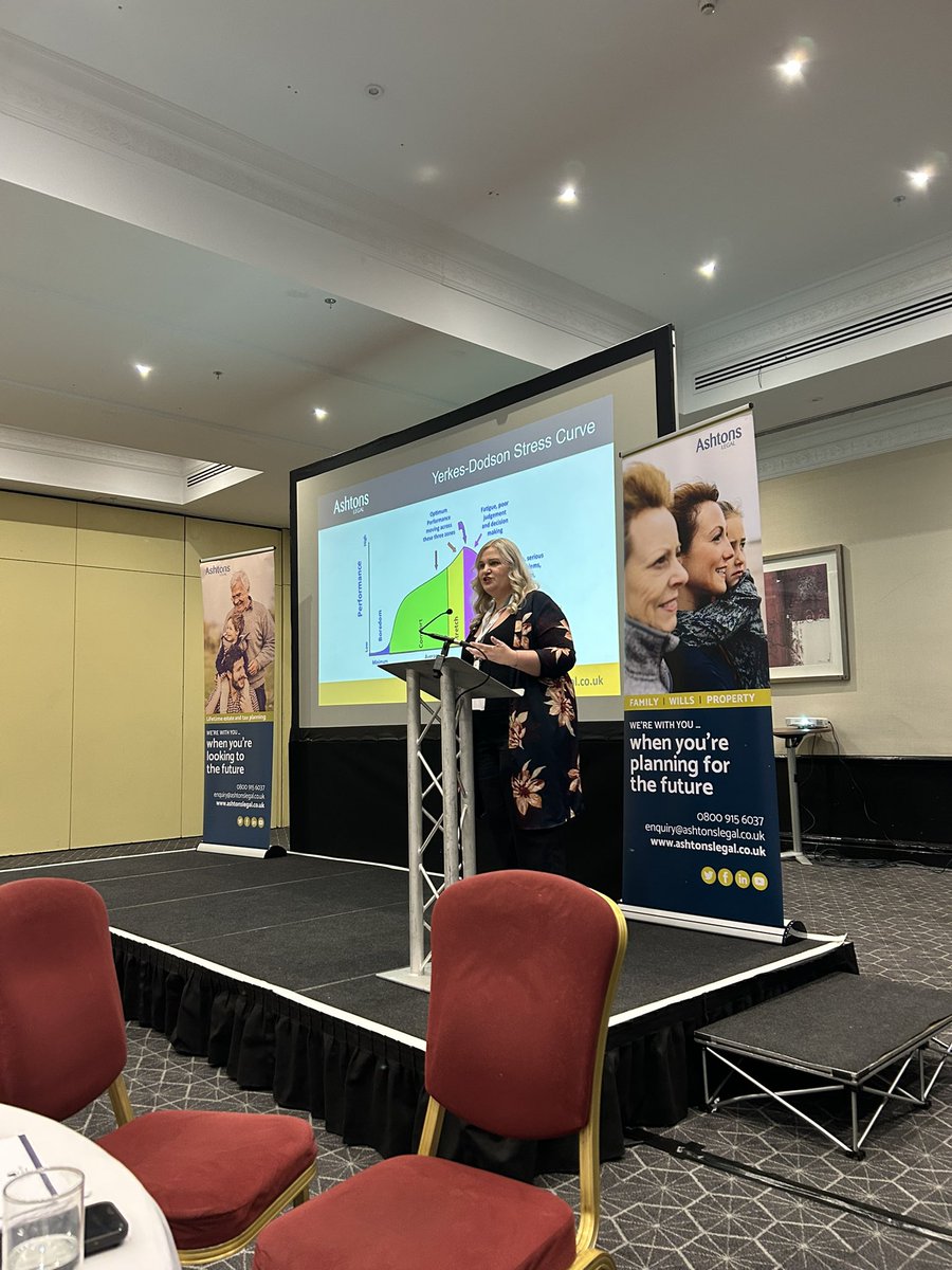 Listening to our very own Felicity Sparkes about managing stress in our busy professional lives at the Ashtons Legal LLP  Court of Protection Case Management Conference 2025