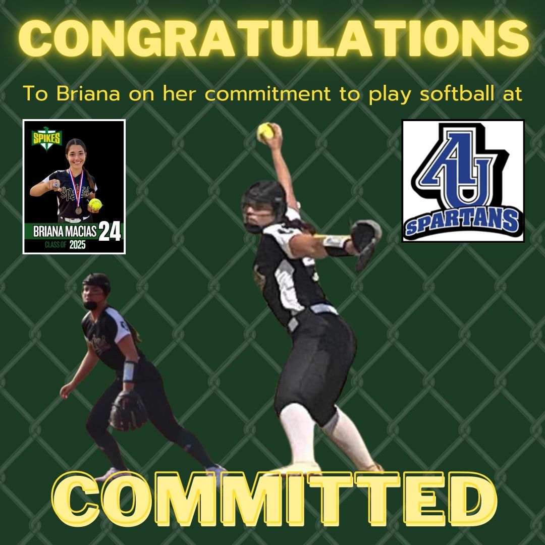 Wheatland Spikes Softball (@wheatlandspikes) on Twitter photo Congratulations to Briana for her commitment to Aurora University! <a href="/spikeskc06/">Wheatland Spikes '06 KC</a> Congratulations to Briana for her commitment to Aurora University! <a href="/spikeskc06/">Wheatland Spikes '06 KC</a>