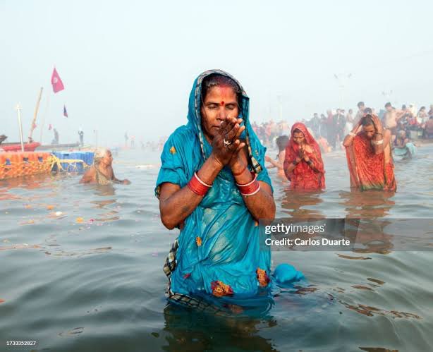 MNageswarRaoIPS's tweet photo. Modi Ji,
Only women take #Mahakumbh snan wearing upper garment while men have to take without it. https://t.co/cC0b6aBjJx