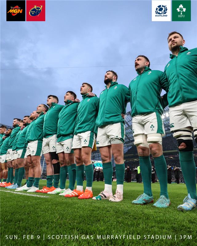 Munster Rugby (@munsterrugby) on Twitter photo We are wishing <a href="/IrishRugby/">Irish Rugby</a> the best of luck today as they face Scotland 🏴
Round 2 will be held at Scottish Gas Murrayfield Stadium at 3pm 👊
#SUAF ☘️| #SCOvIRE | <a href="/SixNationsRugby/">Guinness Men's Six Nations</a> We are wishing <a href="/IrishRugby/">Irish Rugby</a> the best of luck today as they face Scotland 🏴
Round 2 will be held at Scottish Gas Murrayfield Stadium at 3pm 👊
#SUAF ☘️| #SCOvIRE | <a href="/SixNationsRugby/">Guinness Men's Six Nations</a>
