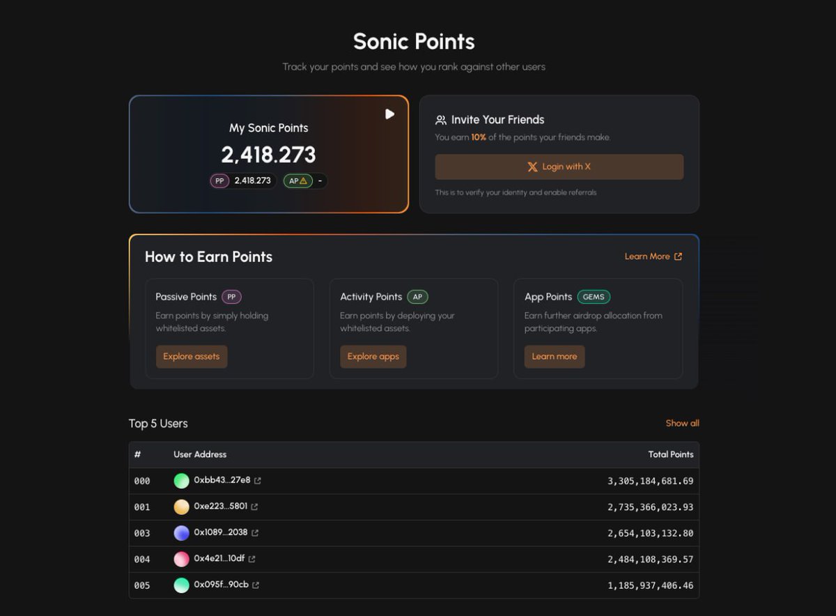 Sonic Airdrop Points 🪂

Plusbet users can now directly deposit $S and $USDC on the Earn page to earn Sonic Points and be part of the ~200 million $S airdrop.

👉 Beta.plus.bet/dashboard/earn 

Bridge your plus tokens to Sonic chain if you haven't already.

👉 Bridge.plus.bet