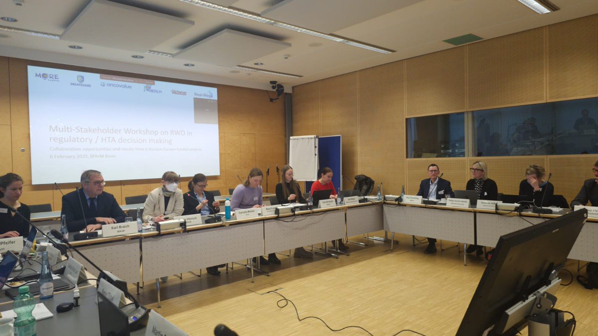 Good morning from Bonn 👋 

Representatives from the MetReal cluster met here today with regulatory and HTA stakeholders for a Multi-Stakeholder Workshop on #RWD in regulatory / HTA decision-making. 

Looking forward to great discussions.🤝 

#HorizonEU #REDDIE