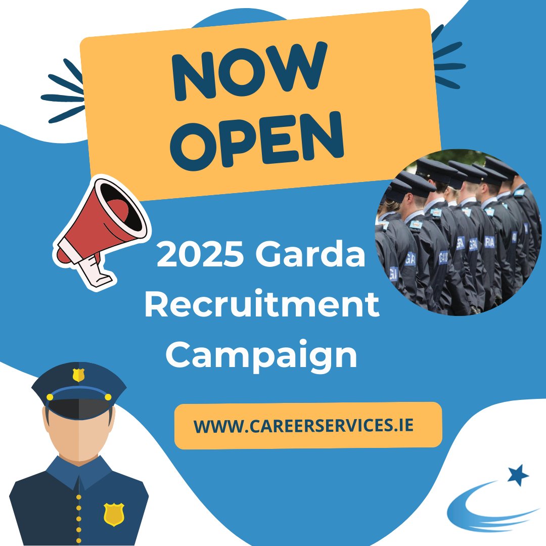 cspreparation's tweet photo. 🚨 NOW OPEN: 2025 Garda Trainee Recruitment! 🚨

Applications are open on the Public Appointments Service website! 📝💙

📅 Deadline: 3PM, Thurs 27th Feb 2025
Boost your success in the selection stages with our  Garda Complete Prep Package!
https://t.co/z41AWX1x2u https://t.co/l5CikmXNMl