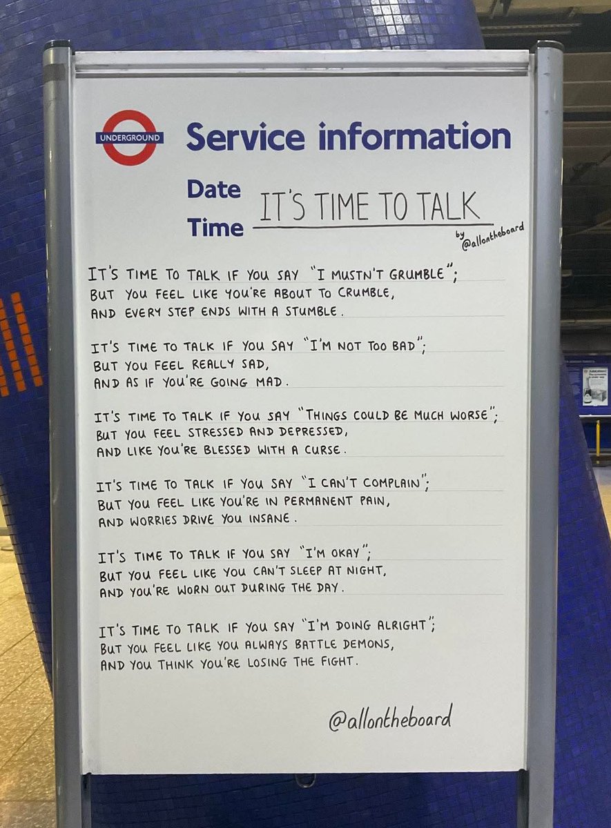 It’s Time To Talk Day, but every day should be a time to talk day. We need to be honest about mental health. Talking will help save lives. If you don’t feel like you can talk to people in your life there are many organisations you can talk to. 

#TimeToTalk #TimeToTalkDay
