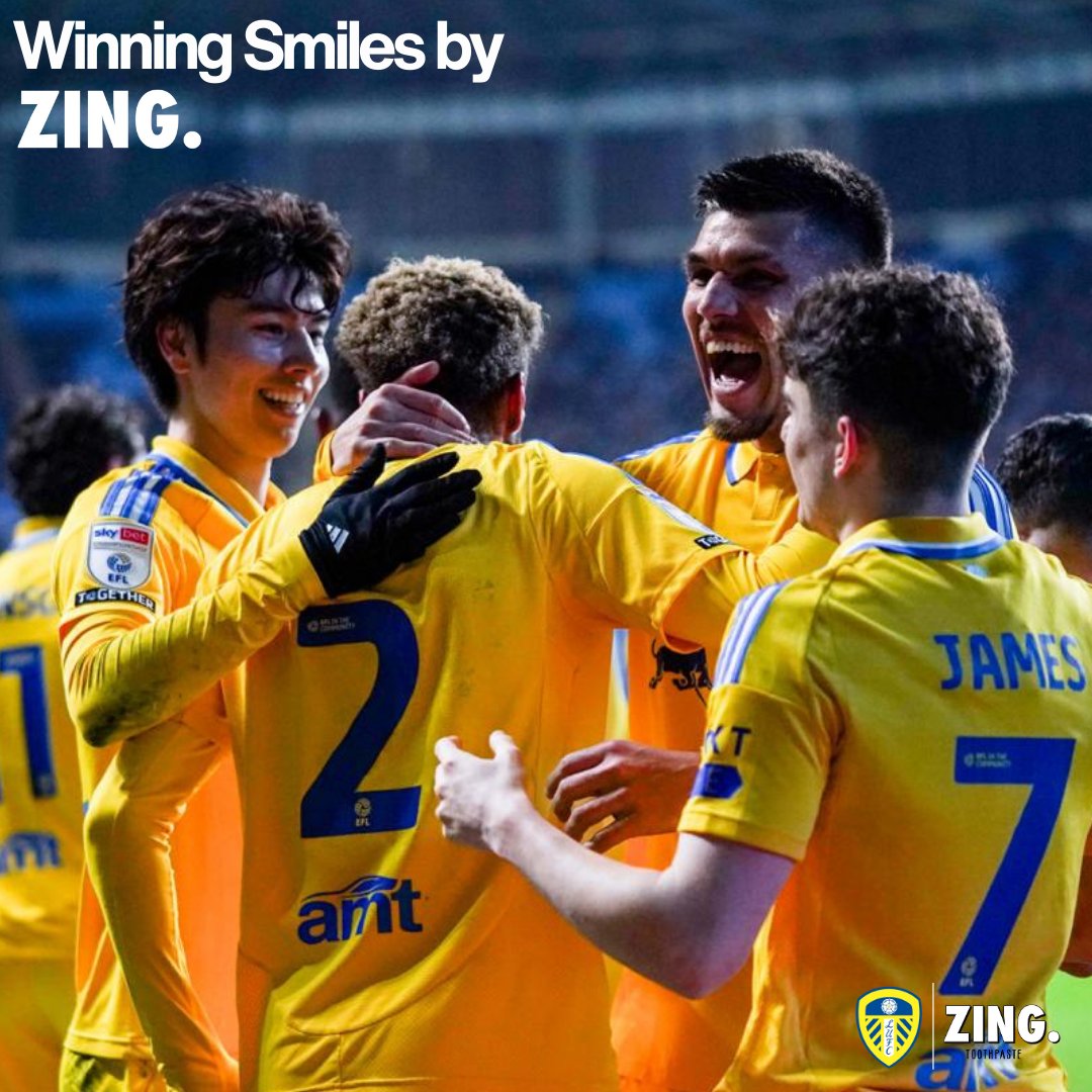 ZING | enamel whitening toothpaste (@zing_toothpaste) on Twitter photo Who else is smiling after last night? π
@zingtoothpaste x <a href="/leedsunited/">Follow @LUFC</a>
#WinningSmiles #LUFC Who else is smiling after last night? π
@zingtoothpaste x <a href="/leedsunited/">Follow @LUFC</a>
#WinningSmiles #LUFC