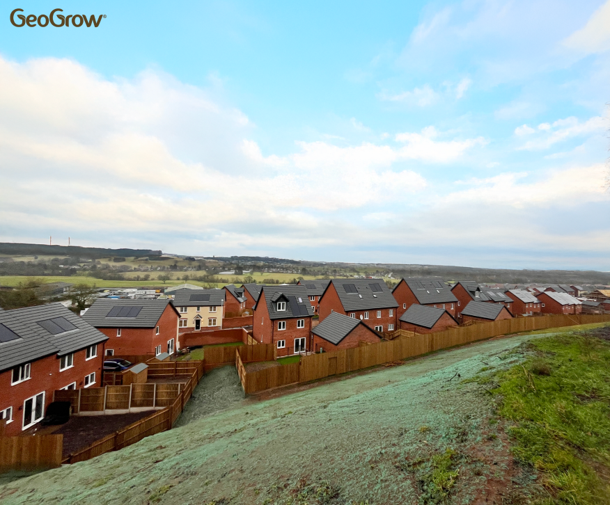 ✅ Another successful hydroseeding project completed by GeoGrow! 

Despite tackling challenging terrains, we powered through &amp; successfully covered an impressive 5,000m² in just one day! 

Our commitment to efficiency &amp; quality ensures every job is completed with precision. 🌱💪