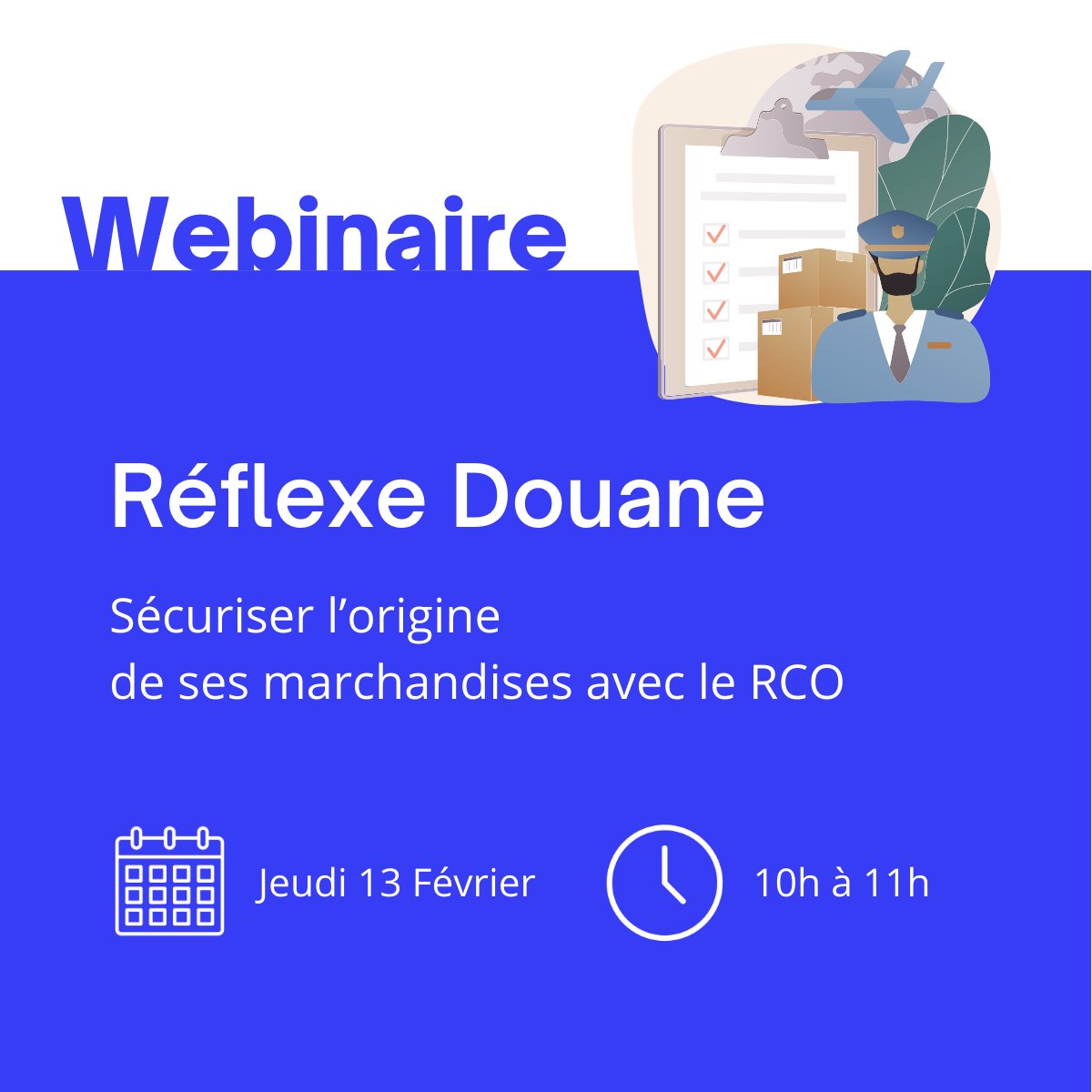 🗓️ Ne manquez pas le webinaire "Réflexe Douane"! Chaque mois, une nouvelle thématique pour vous guider à travers les nuances des procédures douanières. 

💻 Inscrivez-vous maintenant pour rester à la pointe 👉  ow.ly/1QYO50UFS0M

#RéflexeDouane #Webinaire #CCILHV #CCI