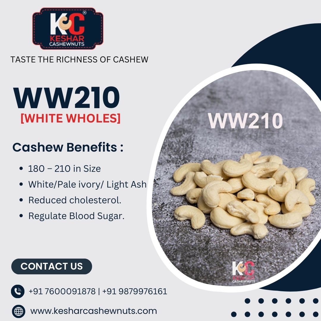 kesharcashew's tweet photo. #WW210 [#White #Wholes]
From farm to table, our WW 210 #CashewNuts are carefully cultivated and processed to ensure the highest standards of #quality and freshness. Elevate your products with our #premium #nuts.
https://t.co/FPmRfF7J4d
#WW210 #freshness #WholeCashew #WhiteCashew https://t.co/7gn6X6mS5A