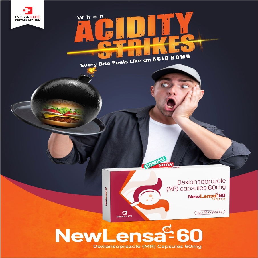 IntralifeI's tweet image. Get ready for NewLensa 60 – the power of Dexlansoprazole (MR) 60mg to neutralize acidity and give you long-lasting relief! 🌿💊

#NewLensa60 #AcidBombNoMore #AcidityRelief #HeartburnSolution #Dexlansoprazole #IntraLife #ComingSoon #FeelTheRelief