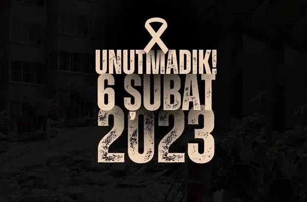 6 Şubat 2023 tarihinde meydana gelen depremde vefat eden kardeşlerimize Cenab-ı Allah’tan rahmet dilerim.

Rabbim vatanımızı ve milletimizi her türlü musibet ve sıkıntılardan korusun.