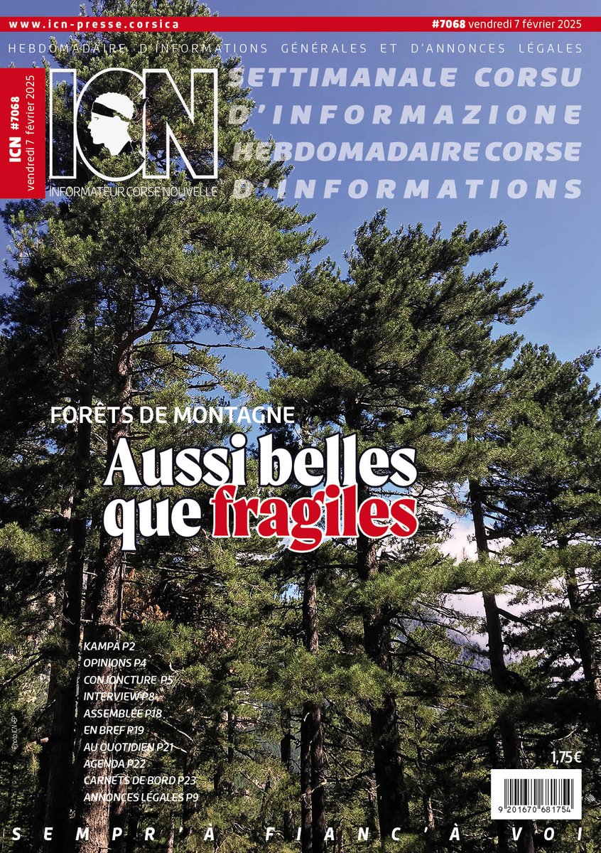 La une de cette semaine.

#NouvelleMaquette

#Salaires #Forêts #Orlanne #Assemblée