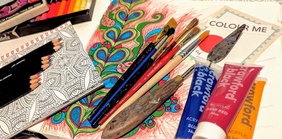 Join this free, five-week course in Creative Art for Wellbeing.

When: Friday 28 February to Friday 28 March, 10am-12 noon
Where: at the Campus Library
Cost: free, suitable for adults aged 18 and over

Book at creating-art-campus.eventbrite.co.uk or with library staff