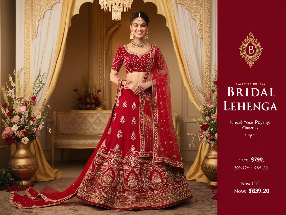 ClassyCout00's tweet photo. #BridalElegance #LehengaLove #RoyalStyle #BridalFashion #LuxuryLehenga #WeddingReady #TraditionalMeetsModern #IndianBridalWear #LehengaGoals #ShopNow #DiscountDeal #BridalDiscount #WeddingSeason #FashionInspo #TimelessElegance #UnveilYourRoyalty https://t.co/ujBK6jY8Hy
