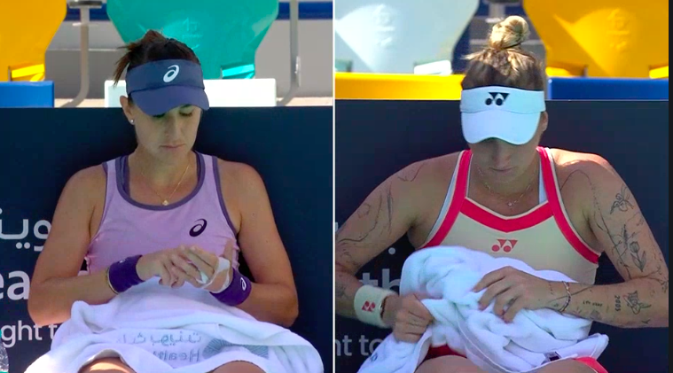 worldteam13's tweet photo. Live 
 Wta Abu Dhabi
Belinda Bencic - Marketa Vondrousova

Bencic, bu sezon harika maçlar çıkarıyor. Dün Kudermetova karşısında aşağılayıcı bir maç oynadı .Ama ben Vondrousova'nın öyle kolay kaybetmeyeceğini ve maça geride başlasa da bu maçı çevirebileceğini düşünüyorum. https://t.co/aagrprVgP7
