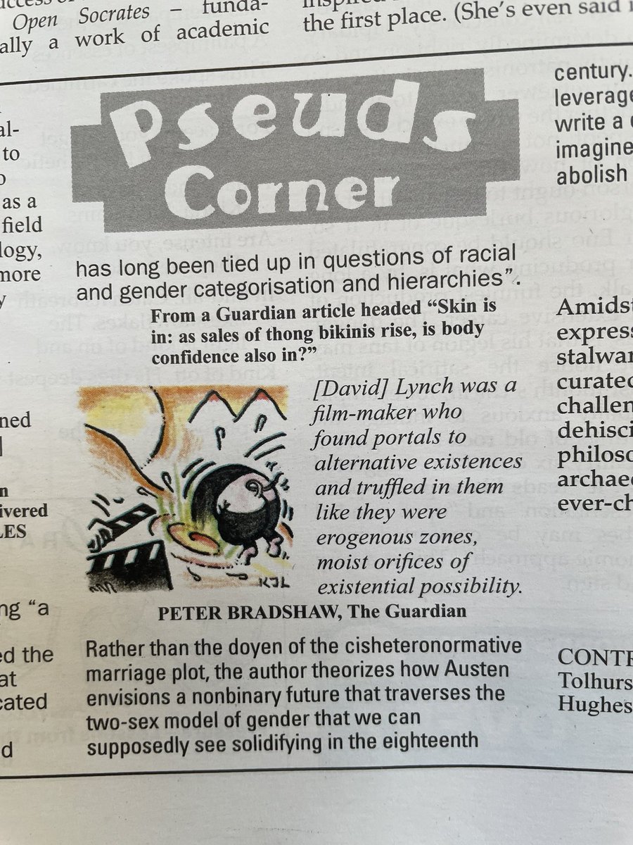 Not my first appearance in Pseuds Corner but my first with the honour of an illustration by <a href="/KJLambcartoons/">kjlambcartoons</a>