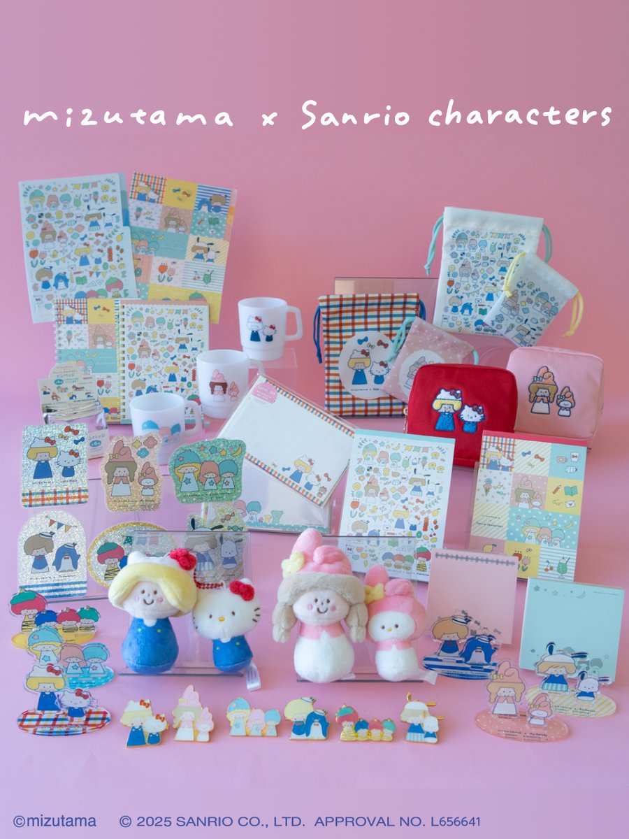 匿名発送 サンリオキャラクターズ ピンバッジ mizutamaコラボ 全種類 楽天市場】サンスター文具 mizutama×サンリオキャラクターズ