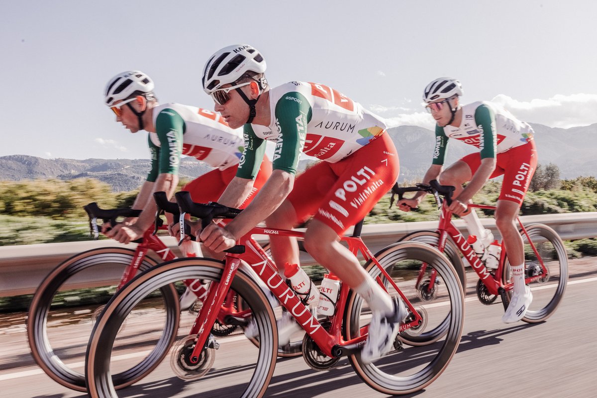 In 2025, <a href="/PoltiVisitMalta/">Team Polti VisitMalta</a> has chosen MAGMA, whose second generation offers improved aerodynamics without losing its classic and versatile style.

#AURUMBikes #MAGMA #BornFromExperience

👉🏻 aurumbikes.com