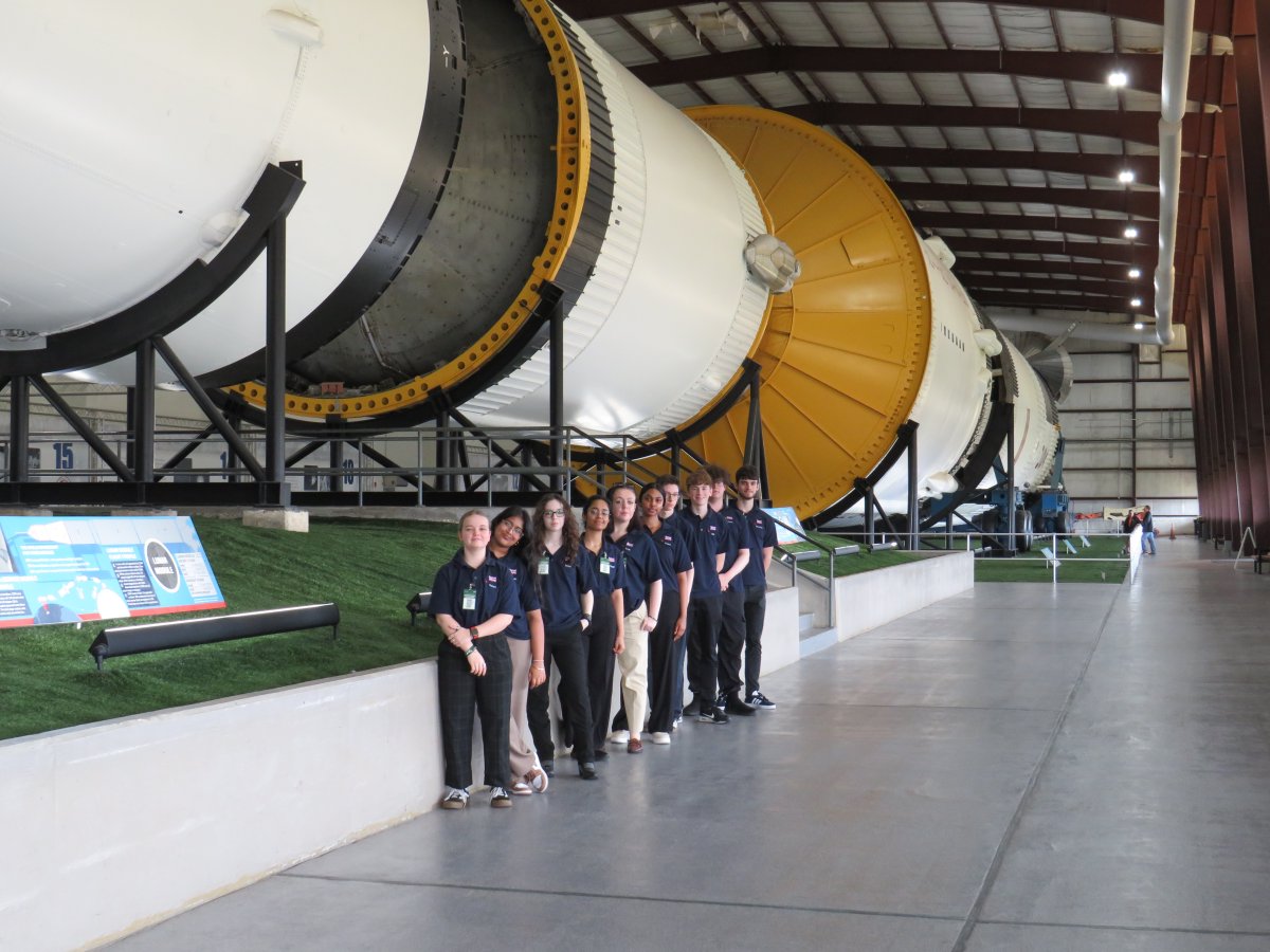 Students on the NASA trip visited the Mission Control Centre and walked through mockups of vehicles used in training for space travel. In the evening they had a meal with teacher Jamie Lupold who gave an insight into her experience working with astronauts and NASA staff. #nasa