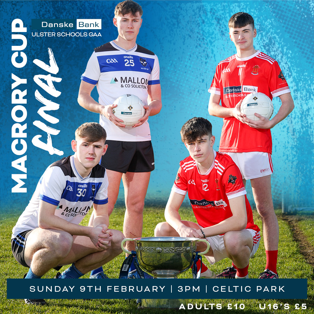 ⌛ THREE DAYS TO GO ⌛

🎫 BUY YOUR TICKET NOW
➡️ universe.com/events/ulster-…
.
.
<a href="/DanskeBank_UK/">Danske Bank</a> MacLarnon Cup Final🏆
🟦🟨 Patrician High School  V ⬛🟩 <a href="/MaguircDean/">Dean Maguirc College</a> 
⌚1pm
📺 Streamed live on <a href="/UlsterGAA/">Ulster GAA</a> TV
➡️ page.inplayer.com/ulstergaatv/it…
.
.
<a href="/DanskeBank_UK/">Danske Bank</a> MacRory Cup Final🏆
🟥⬜