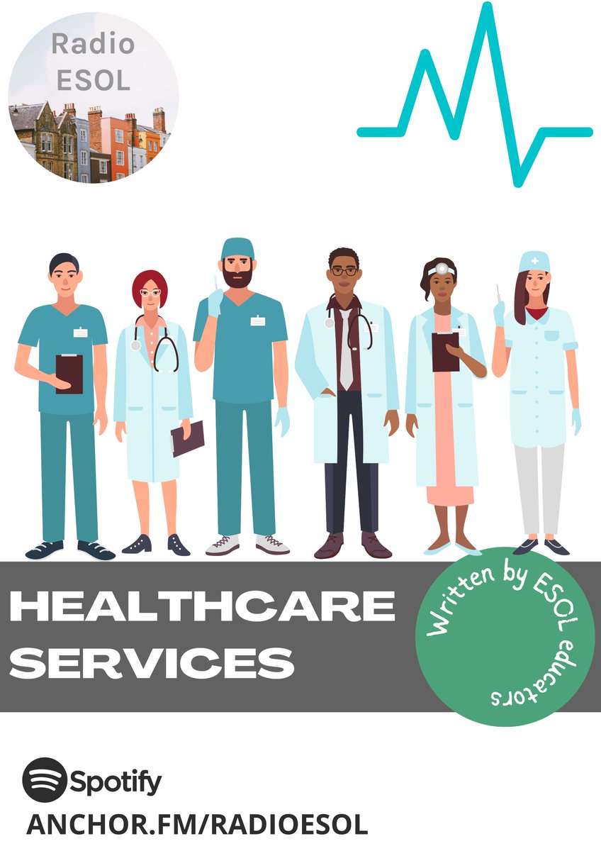 This week's episode is written by Entry 1 #ESOL tutors <a href="/EnfieldCentre/">ESOL #FE</a> <a href="/leedscitycoll/">Leeds City College</a> and recorded by two of our Level 1 ESOL students. In this episode, we hear a conversation about different health services. anchor.fm/radioesol