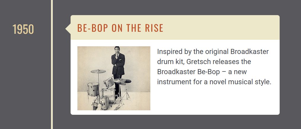 fredgretsch's tweet photo. 75 years ago in 1950 the #gretsch #broadkaster be-bop kit introduced. https://t.co/80hGmhH5vN