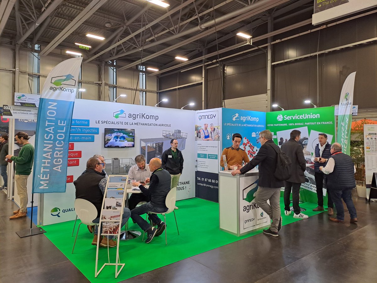 [#live] Retrouvez-nous jusqu'à 17h au <a href="/bio360expo/">Bio360</a> de Nantes 😄

📍 Stand D7️⃣3️⃣

<a href="/agriKomp_Fr/">agriKomp</a>  <a href="/ServiceUnion_FR/">ServiceUnion_FR</a> <a href="/omnegy/">OMNEGY</a>