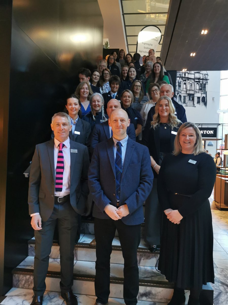 NFU Scotland staff members pose for the annual photo ahead of the <a href="/NFUStweets/">NFU Scotland</a> AGM and annual dinner in Glasgow. What a team! 😍#NFUS2025 #Scotland #BackScottishFarming #BuyLocal 🏴󠁧󠁢󠁳󠁣󠁴󠁿🌾🐮🚜🥂