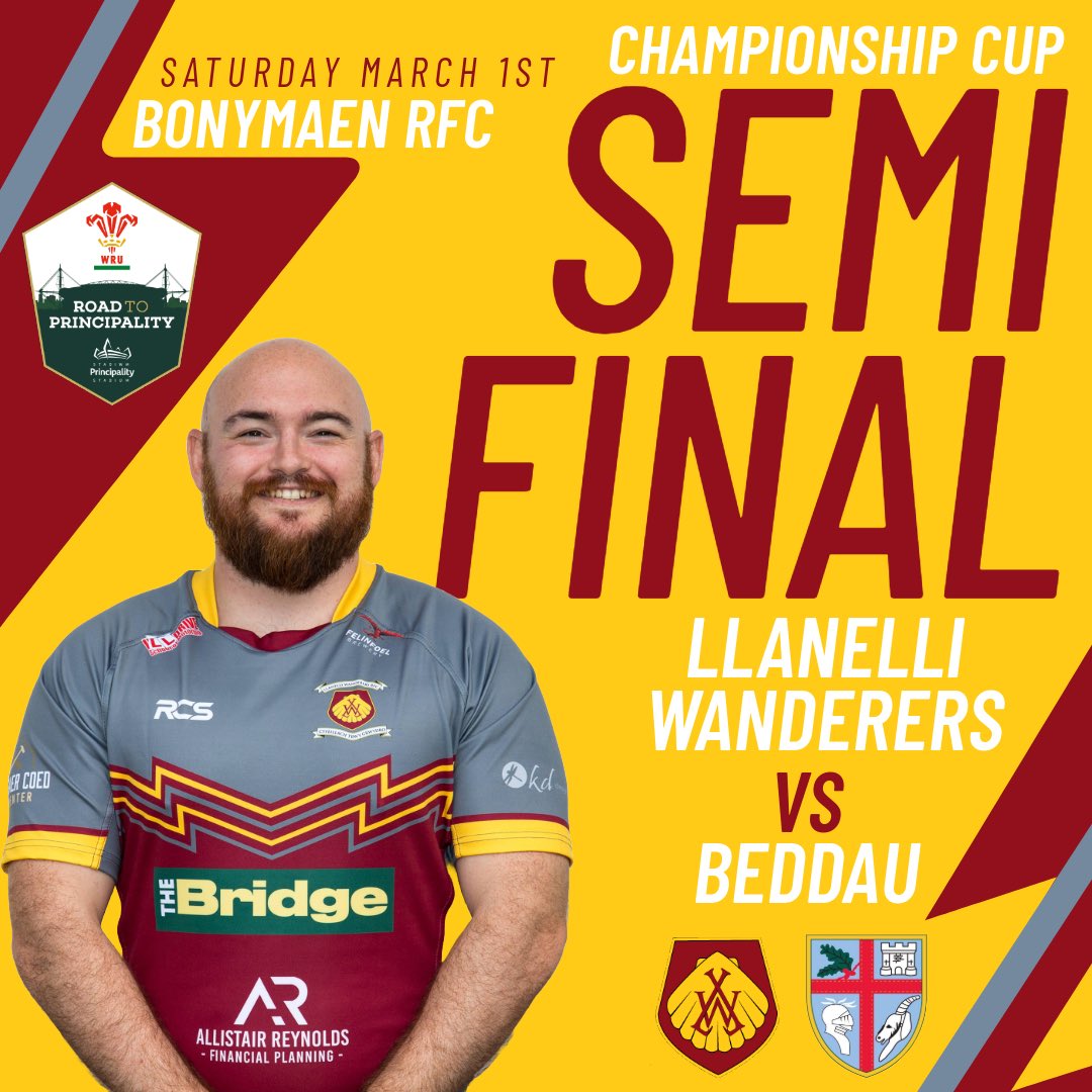 Felinfoel Brewery (@felinfoelales) on Twitter photo Pob lwc to <a href="/llanelliwands/">Llanelli Wanderers RFC</a> tomorrow, as they take on Beddau in the WRU Championship Cup semi final at Bonymaen RFC. Pob lwc to <a href="/llanelliwands/">Llanelli Wanderers RFC</a> tomorrow, as they take on Beddau in the WRU Championship Cup semi final at Bonymaen RFC.