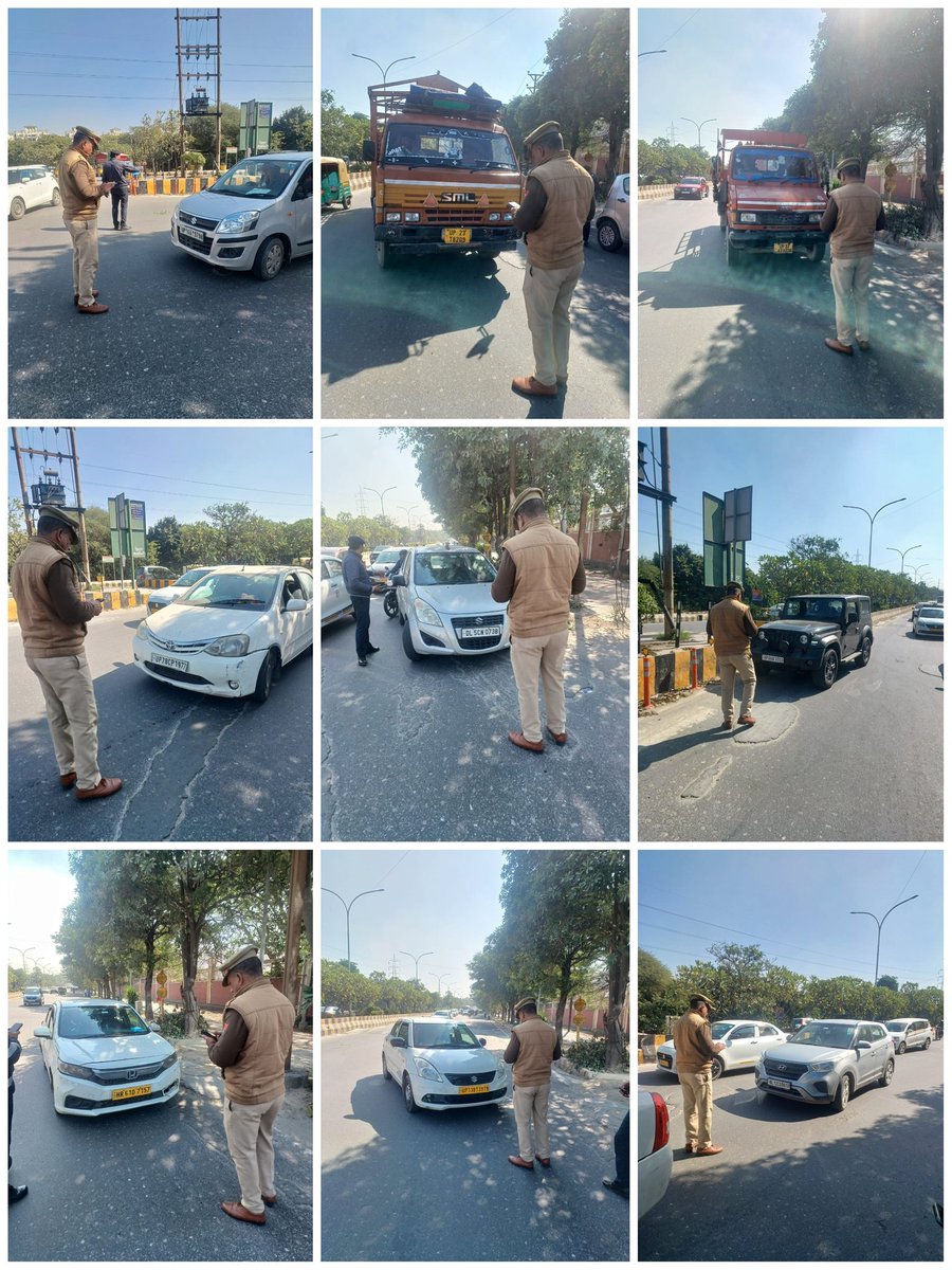 Noida Traffic Police tweet media