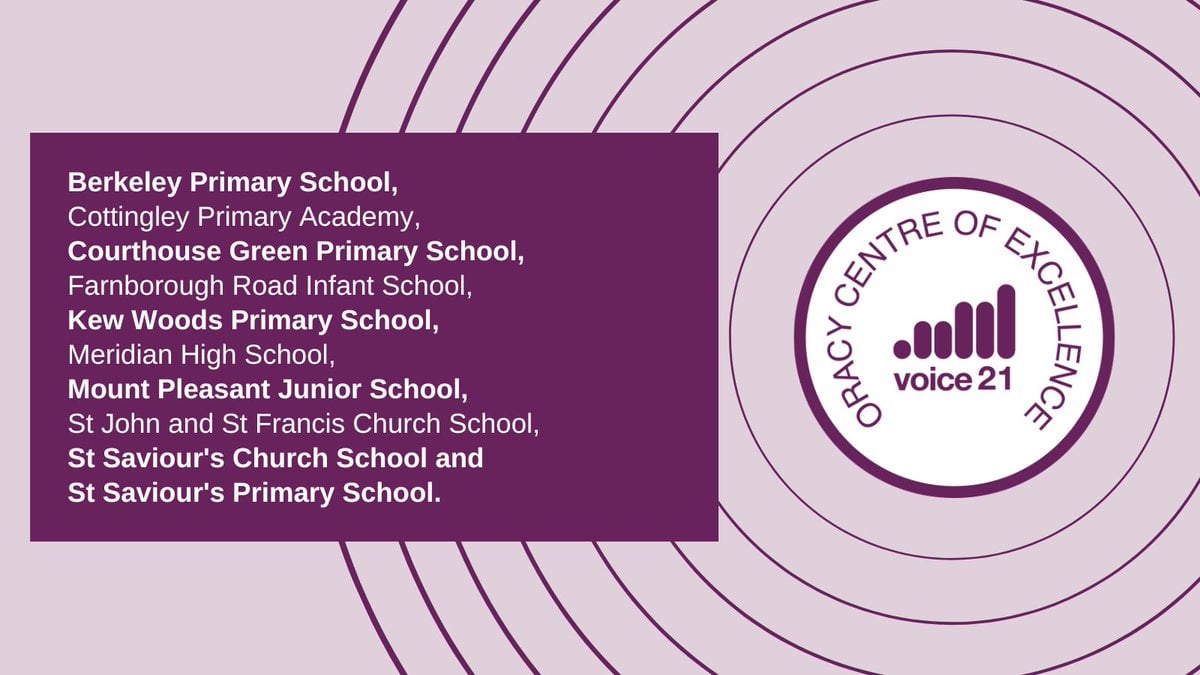 🎉🎉 We’re super proud of <a href="/CottingleyPA/">Cottingley Primary</a> becoming a Voice 21 Oracy Centre of Excellence!

Their excellence lies in developing global citizens who are empowered to use their voices, and understand the impact of their ideas and opinions 🗣️

Well done to everyone involved 👏