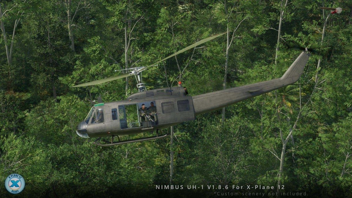 Nimbus Simulation Studios released free UH-1 Huey update for X-Plane 12: buff.ly/3Q5OxhN 

#flightsim #xplane #xplane12 @xplaneofficial