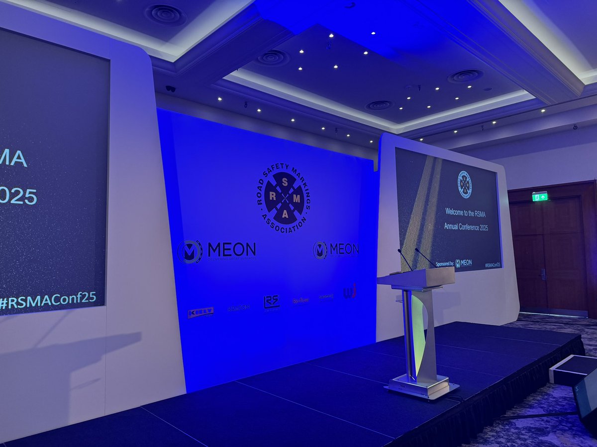 Big day ahead at the always brilliant <a href="/Roadsafetymark/">RSMA</a> annual conference. #highways #roadsafety