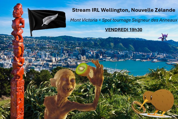 "Il est temps, Foufousse"
Sub goal réalisé il y a 2 ans, STREAM IRL visite de Wellington, Nouvelle Zélande 🇳🇿
Vendredi, 19h30 heure FR
twitch.tv/drfoufousse