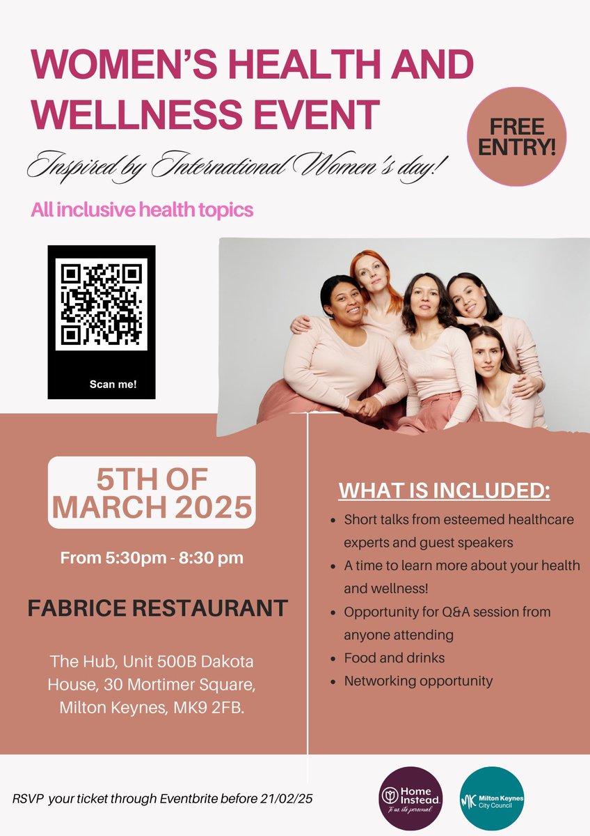 Ladies, it's time to prioritize YOU! 🌸 Acorn is proud to promote Home Instead (Milton Keynes) for an inspiring evening of wellness, talks, networking &amp; more!
🗓 Wed 5th March 2025 | ⏰ 5:30–8:30 PM
📍 Fabrice Restaurant, Milton Keynes
RSVP now: [buff.ly/4aJKGk9 ]