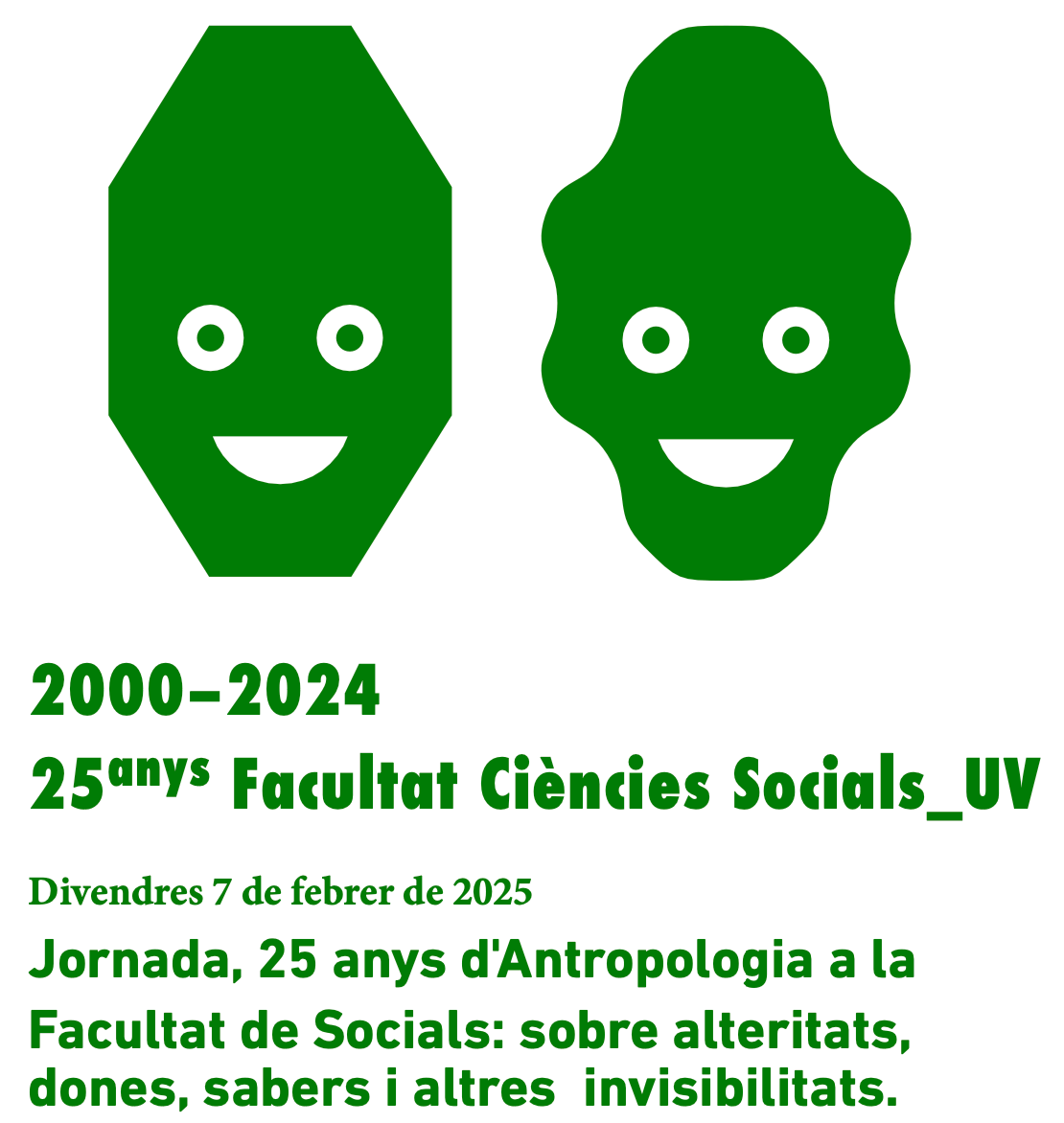 📢 Jornada 25 anys d'Antropologia a la Facultat de Ciències Socials: sobre alteritats, dones, sabers i altres invisibilitats

🗓️ Divendres 7 de febrer, 11.30h
📍 Sala d'actes
ℹ️ Programa complet: t.ly/N28ic