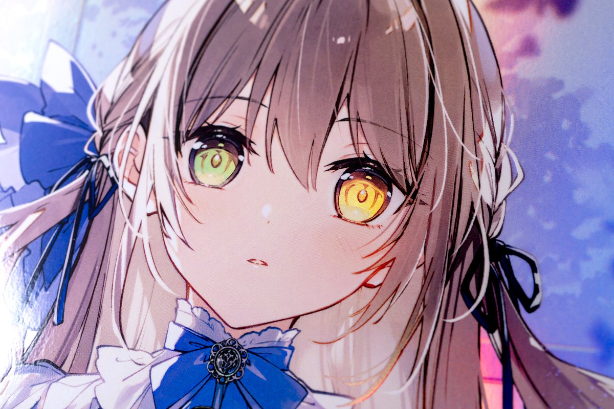 X-ART 直筆サイン入り 望月しいな オーロラアート 光る美少女展 複製原画