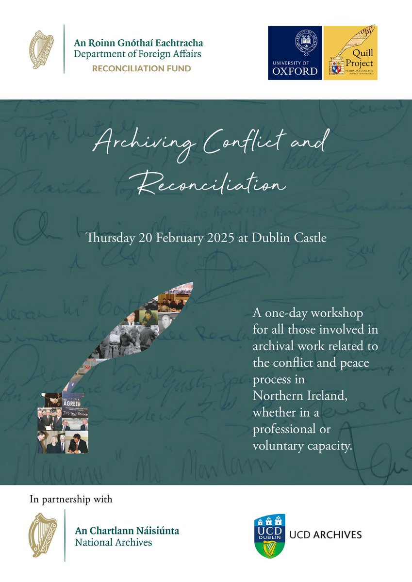 Writing Peace (@penningpeace) on Twitter photo Look out for our upcoming workshop, made possible by the generosity of the Government of Ireland Reconciliation Fund and being hosted by us in collaboration with <a href="/NARIreland/">National Archives, Ireland</a> <a href="/ucddublin/">University College Dublin</a> <a href="/UCDLibrary/">UCD Library</a> <a href="/uniofgalway/">Ollscoil na Gaillimhe | University of Galway</a> <a href="/UkNatArchives/">The National Archives</a> <a href="/QUBelfast/">Queen's University Belfast 🎓</a> Look out for our upcoming workshop, made possible by the generosity of the Government of Ireland Reconciliation Fund and being hosted by us in collaboration with <a href="/NARIreland/">National Archives, Ireland</a> <a href="/ucddublin/">University College Dublin</a> <a href="/UCDLibrary/">UCD Library</a> <a href="/uniofgalway/">Ollscoil na Gaillimhe | University of Galway</a> <a href="/UkNatArchives/">The National Archives</a> <a href="/QUBelfast/">Queen's University Belfast 🎓</a>
