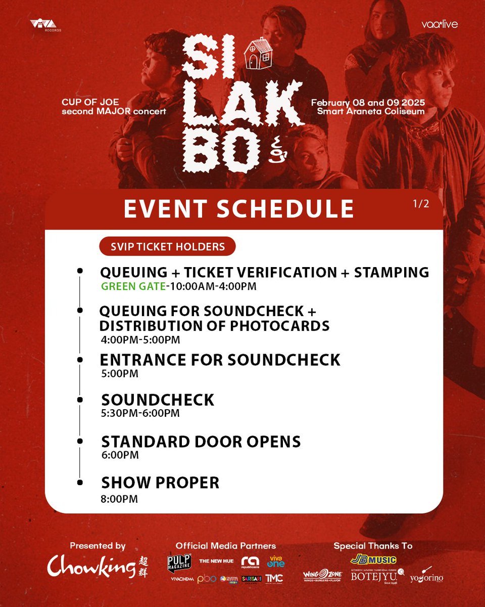 vaa_live's tweet photo. Joewahs! We’ve updated the details to ensure you have the right information for #SILAKBO! 🎶✨

Check out the new post for the correct concert guidelines and the latest updates. Don’t miss any important details! https://t.co/cWElFlRUsy