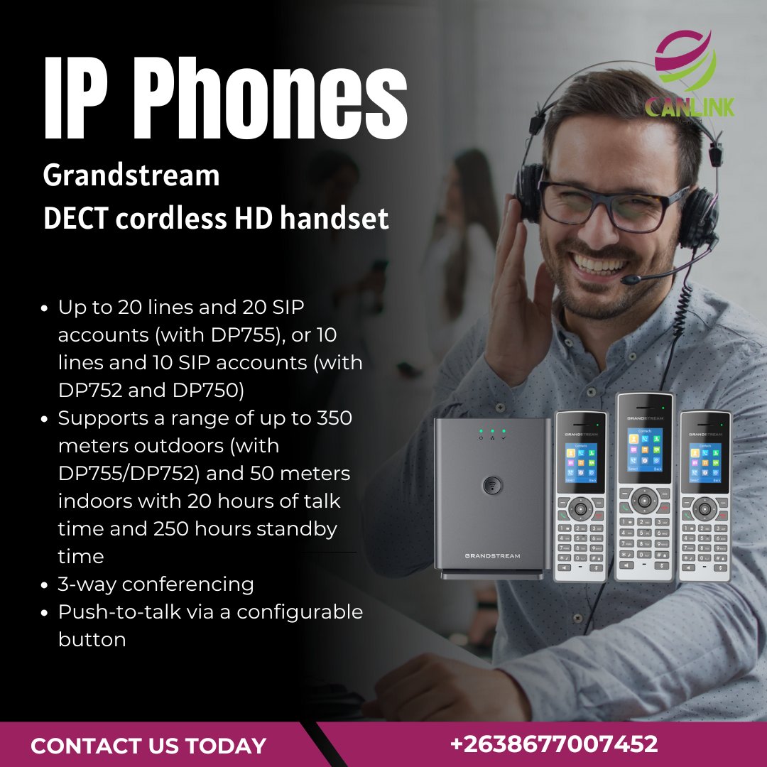 CanlinkPvtLtd's tweet image. Contact us for all your  VoIP Phones 
+2638677007452

#voip #ipphone #grandstream