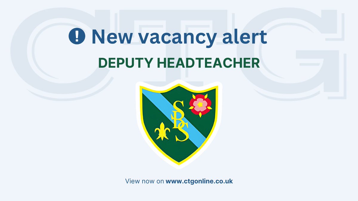 thectg's tweet photo. ❕New Vacancy at St Bernadette Catholic Secondary School @st_berns. More info here: https://t.co/G5xtIwIPbf https://t.co/EXzoiPluQ5