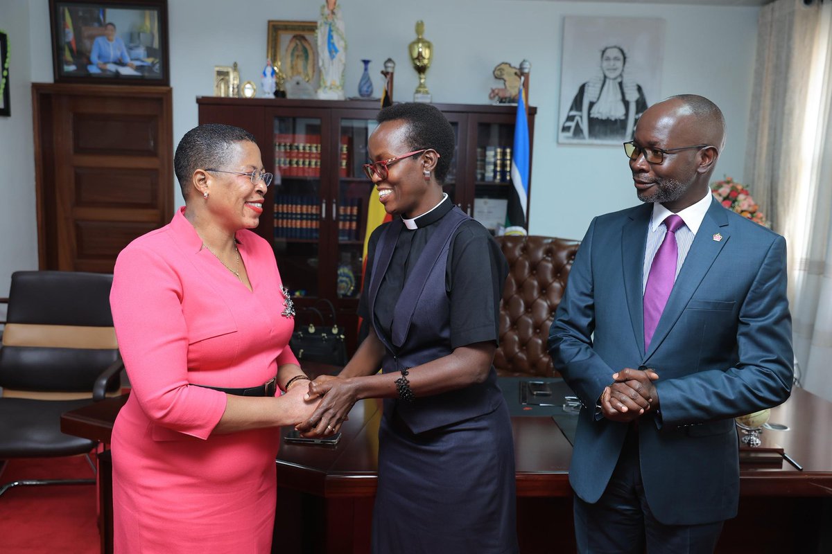 Anita Annet Among (@anitahamong) on Twitter photo Together with the Government Chief Whip, <a href="/HamsonObua/">Denis Hamson Obua</a> , I had the honor of welcoming Rev. Gillian Amongin Okello as the new head of the Anglican Chaplaincy in Parliament. I extend my appreciation to the outgoing Chaplain, Rev. Canon Christine Shimanya, for her dedicated spiritual Together with the Government Chief Whip, <a href="/HamsonObua/">Denis Hamson Obua</a> , I had the honor of welcoming Rev. Gillian Amongin Okello as the new head of the Anglican Chaplaincy in Parliament. I extend my appreciation to the outgoing Chaplain, Rev. Canon Christine Shimanya, for her dedicated spiritual