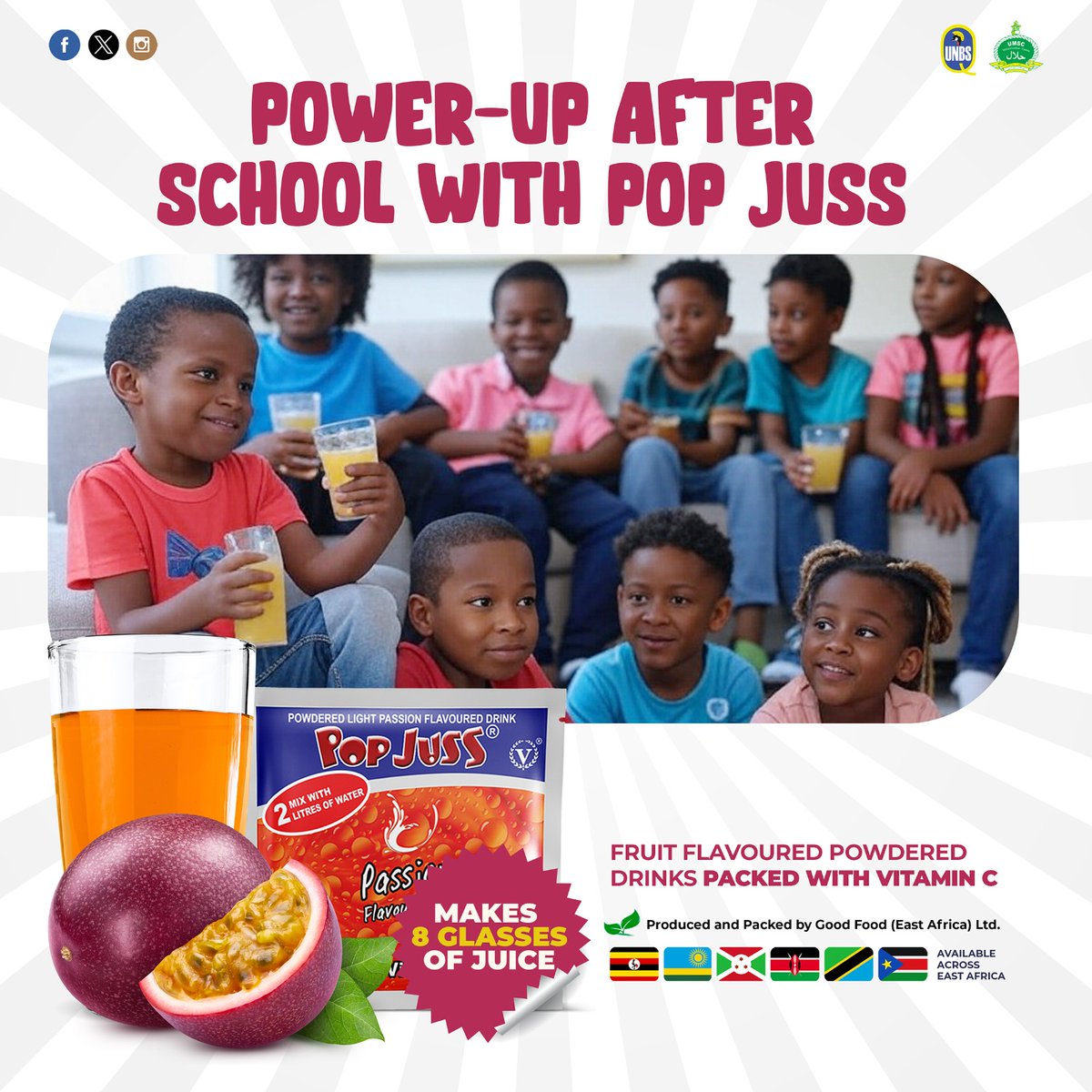 Pop_Juss's tweet photo. School’s out, and it’s time to chill! Pop Juss is the perfect after-school treat. Refreshing, fun, and packed with flavor—your kids will love it!
Grab your sachets today from a shop near you!

#PopJuss #FlavorfulExperiences https://t.co/AAHmX1y9Kv